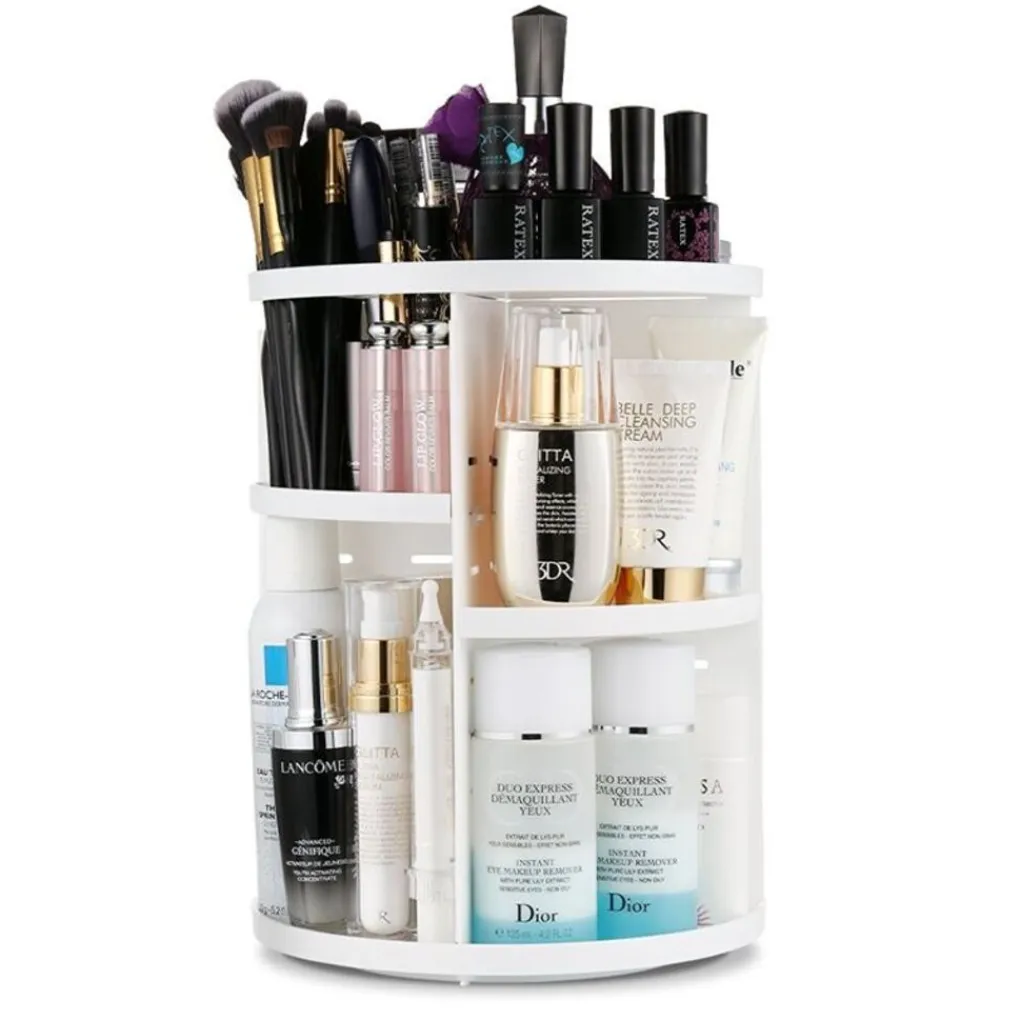 UNIQ 360° Roterende Make‑up Organizer - Wit Outlet