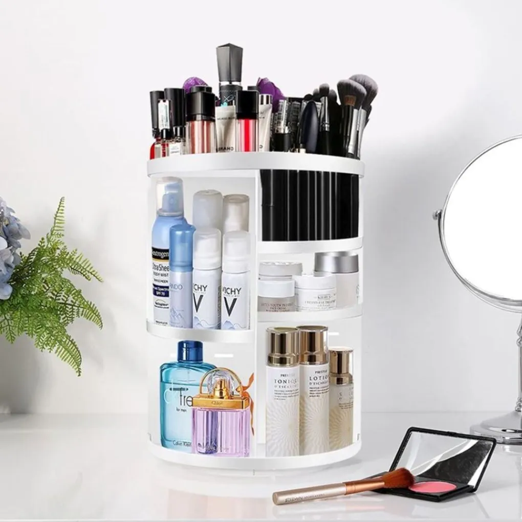 UNIQ 360° Roterende Make‑up Organizer - Wit Outlet