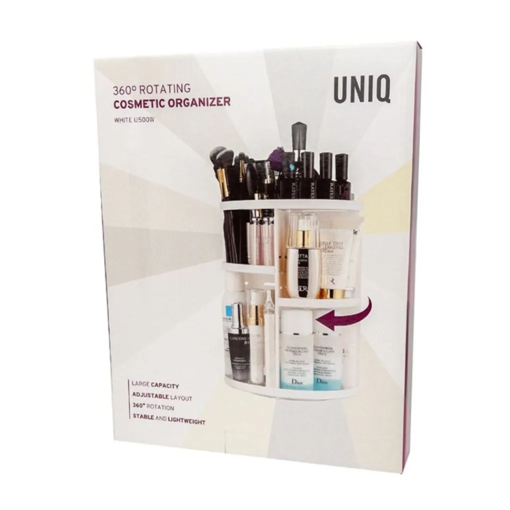 UNIQ 360° Roterende Make‑up Organizer - Wit Outlet