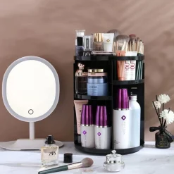 UNIQ 360° Roterende Make‑up Organizer – Zwart Hot