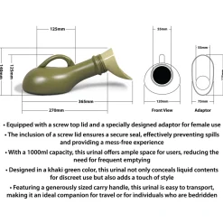Aidapt Unisex urinaal met schroefdeksel Sale