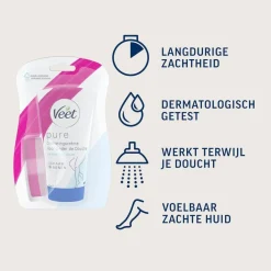Veet In-Shower Ontharingscrème voor de Gevoelige Huid