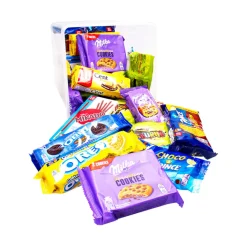 LU Vieruurtjes XL koekjespakket met chocolade: Milka, , Prince, Oreo, Mikado & Lotus Dino Outlet