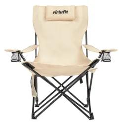 VirtuFit Opvouwbare Camping Stoel met Voetsteun Sale