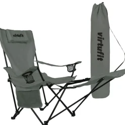 VirtuFit Opvouwbare Camping Stoel met Voetsteun Sale