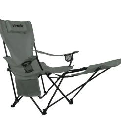 VirtuFit Opvouwbare Camping Stoel met Voetsteun Sale