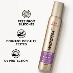 Wellaflex Wella Fullness Volume Hold 5 Mousse Hot
