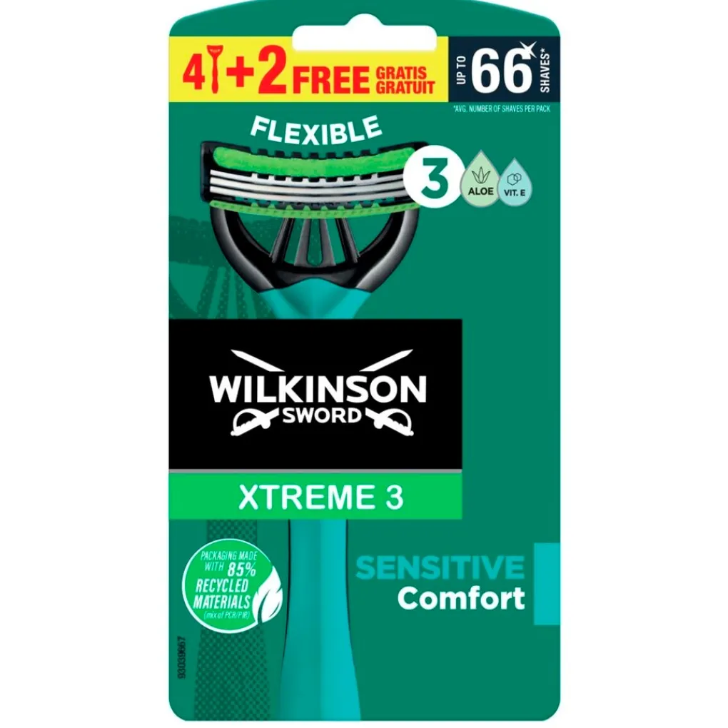 Wilkinson Sword Xtreme 3 Sensitive Wegwerpscheermesjes Sale