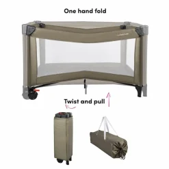 X Adventure Campingbedje / Reisbed Twist Groen Inclusief Transporttas Clearance