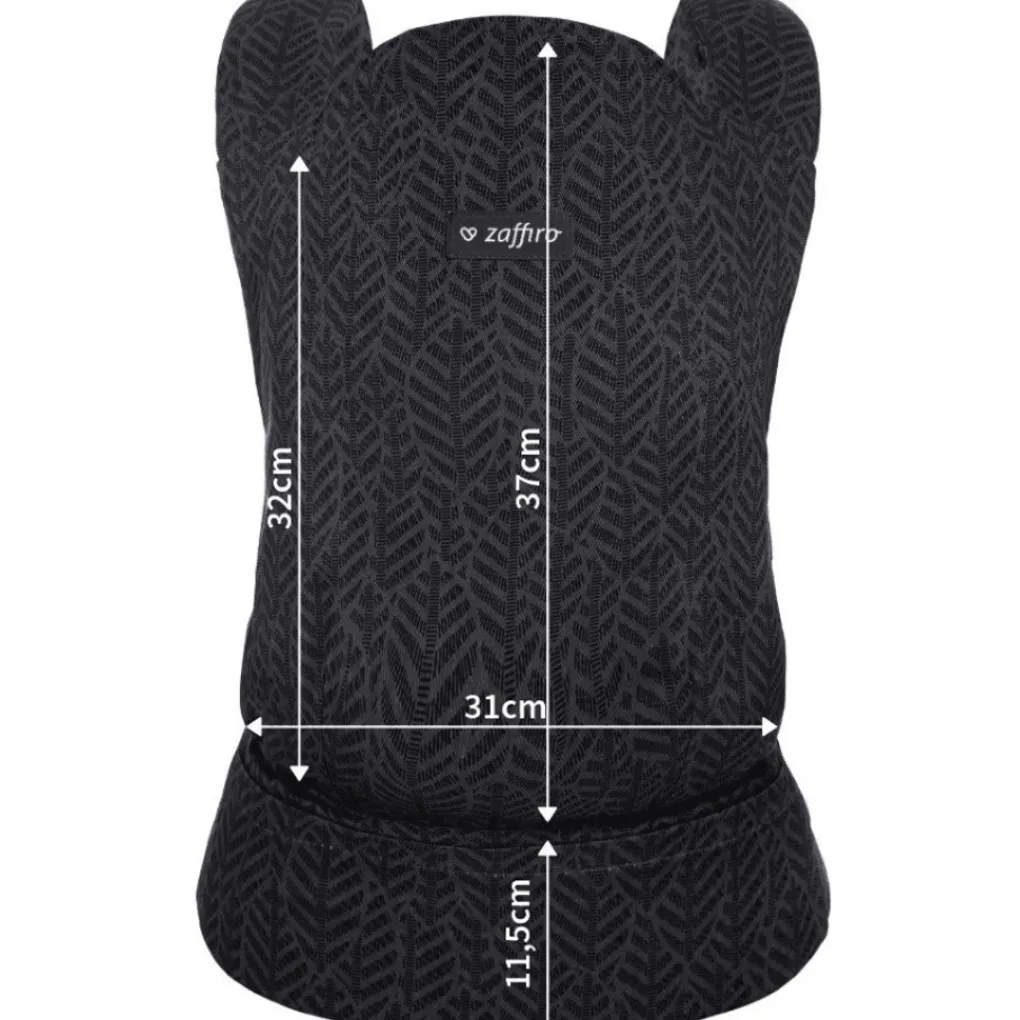 Zaffiro City Graphite Leaves Ergonomische Draagzak Hot